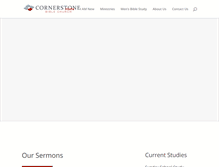 Tablet Screenshot of cornerstonebiblechurch.com