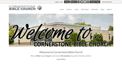 Desktop Screenshot of cornerstonebiblechurch.ca